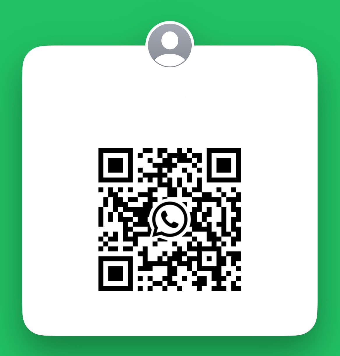 WhatsApp QR code